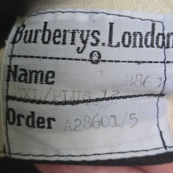 Burberrys London Vintage Classic Black Nova Check Trench Coat Size 12 - Picture 9 of 9